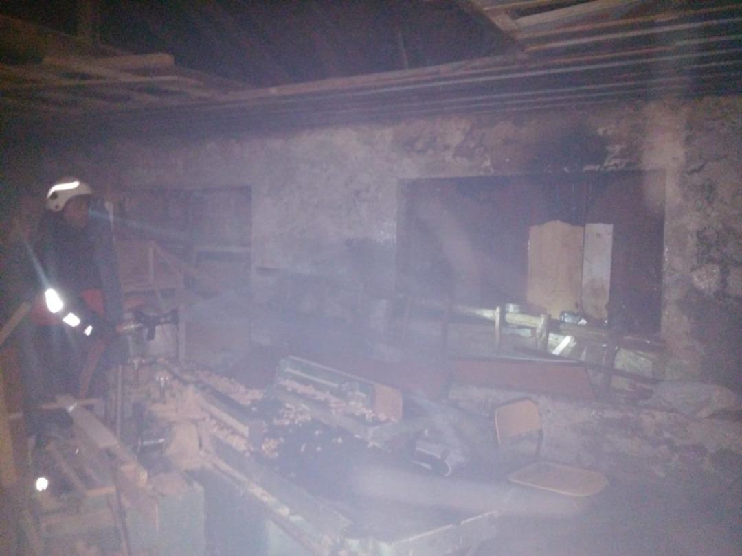 Van&rsquo;da iş yeri yangını