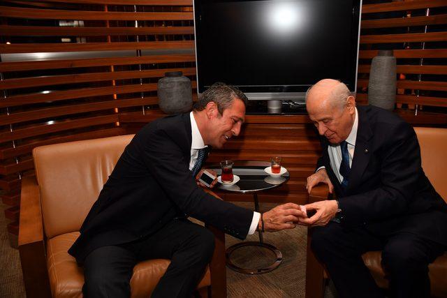 Fenerbahçe Başkanı Koç'tan MHP Genel Başkanı Bahçeli'ye ziyaret