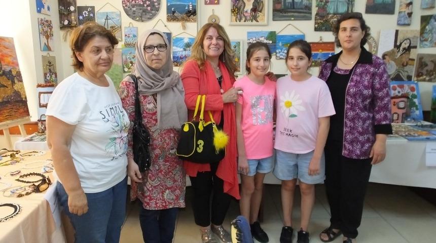 Burhaniye&rsquo;de kadınların eserleri ilgi g&ouml;rd&uuml;
