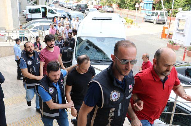 Zonguldak'ta, FETÖ'nün TSK yapılanmasında 10 şüpheli adliyede