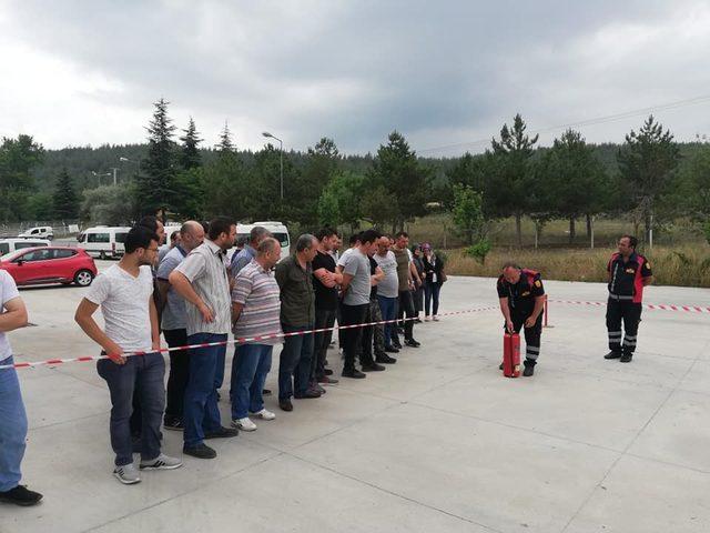 Osmaneli Sürekli Eğitim Merkezi’nden yangın eğitimi