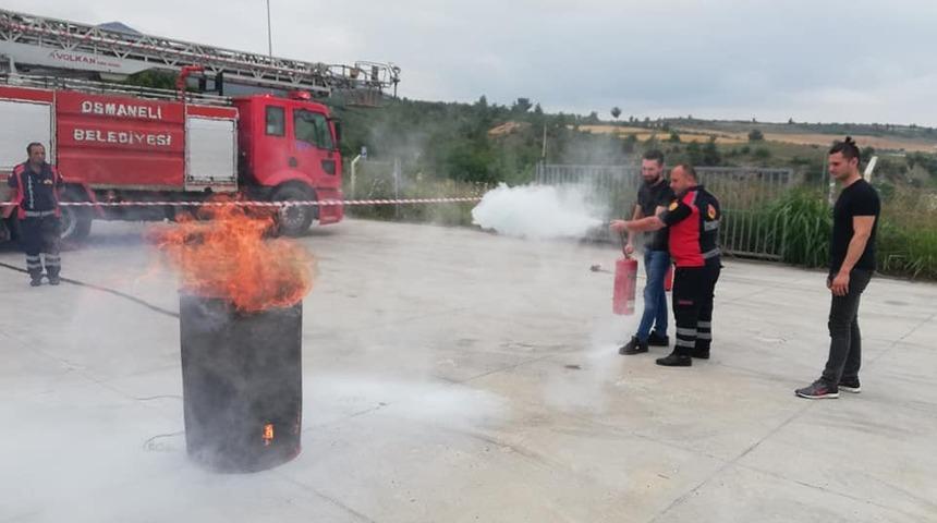 Osmaneli S&uuml;rekli Eğitim Merkezi&rsquo;nden yangın eğitimi