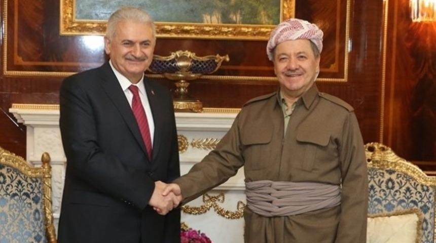 Başbakan Yıldırım, Mesud Barzani ile bir araya geldi