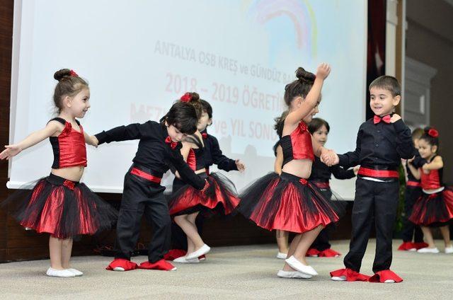 Antalya OSB Gündüz Bakım Evinde mezuniyet sevinci