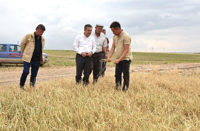 Başkan Ataç’tan üreticilere geçmiş olsun ziyareti