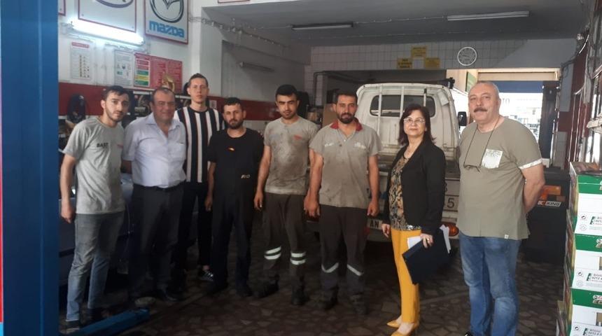 &Ccedil;ocuk iş&ccedil;i &ccedil;alıştıran firmaları ziyaret ettiler