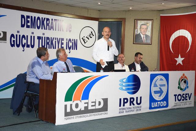 Soylu Türkiye Otobüsçüler Federasyonu'nu ziyaret etti