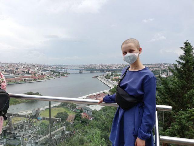 Kanser hastası Aysu'nun 'İstanbul' hayali gerçek oldu