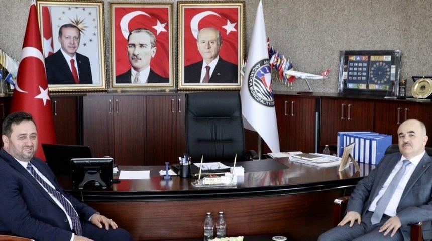 Vali&rsquo;den Başkan Yanmaz&rsquo;a hayırlı olsun ziyareti