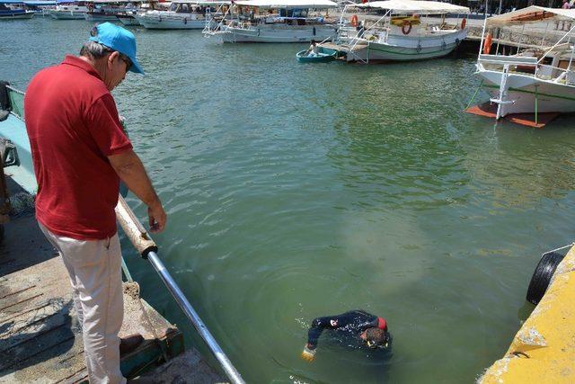 Dalyan’da su altı temizliği