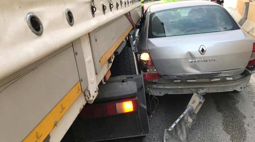 Mut&rsquo;ta trafik kazası; 1 yaralı