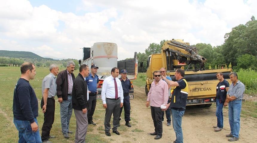 Dumlupınar&rsquo;da k&ouml;y yolları yapım &ccedil;alışmaları