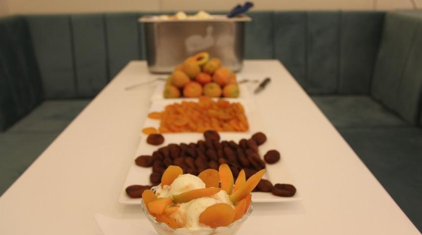 Kayısı şimdi de dondurmaya girdi