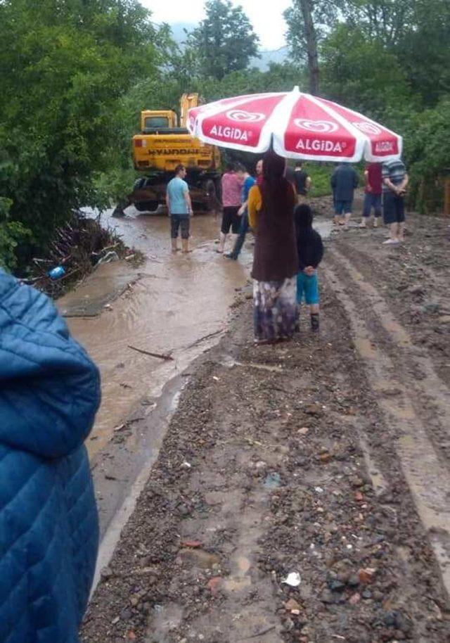 Ordu’nun ilçelerinde sağanak etkili oldu