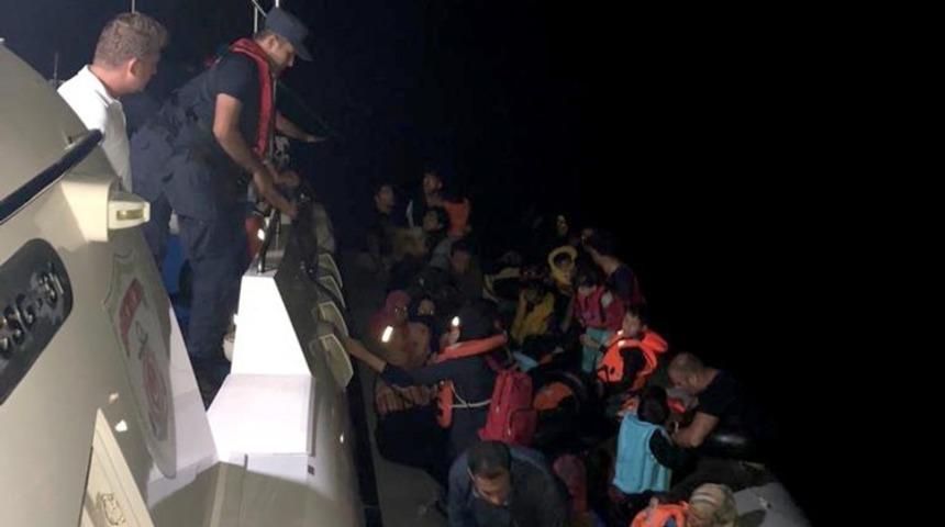 Didim’de bir gecede 101 göçmen yakalandı