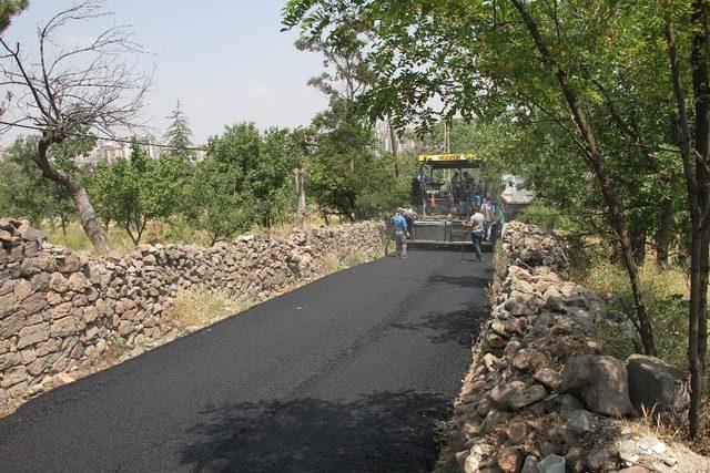 Talas Harman Mahallesinde Asfalt Çalışması