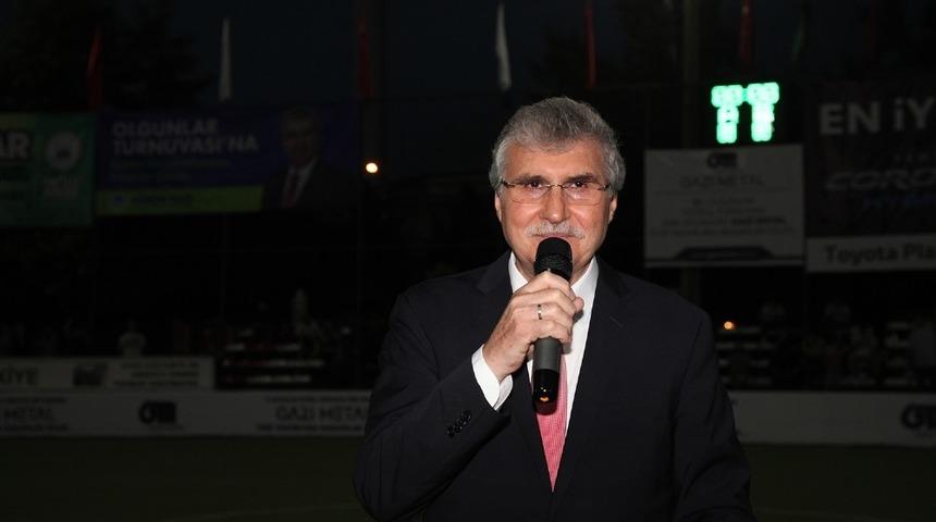 Başkan Y&uuml;ce, Olgunlar Turnuvası a&ccedil;ılış programına katıldı