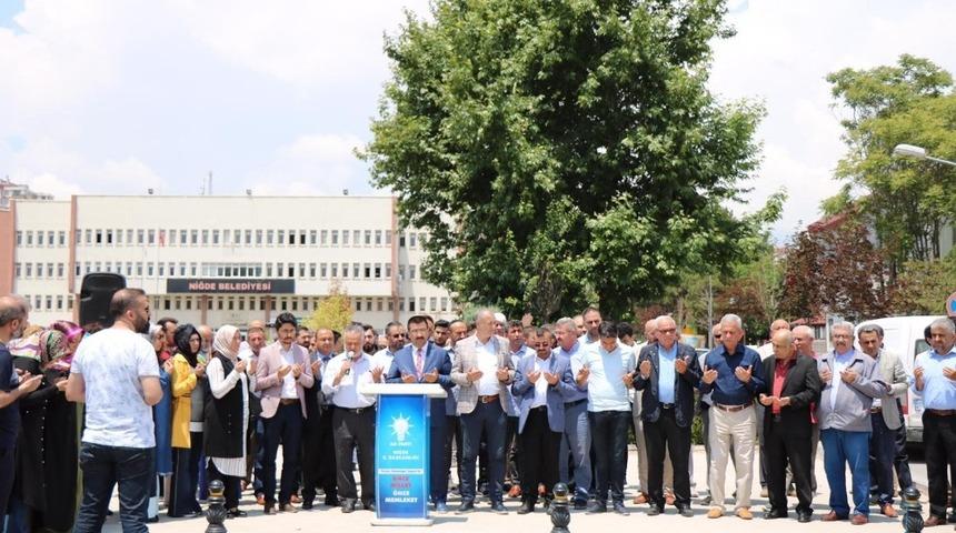 Niğde’de AK Parti’den Muhammed Mursi açıklaması