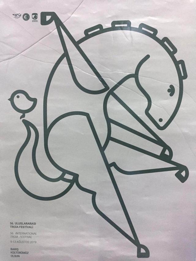 Troia Festivali i&ccedil;in se&ccedil;ilen afişe eleştiri 1