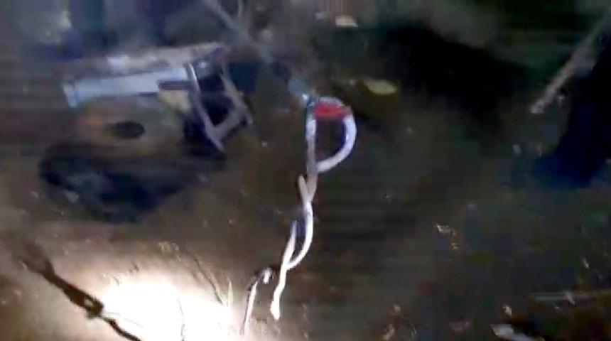 Adıyaman’da yılan avı