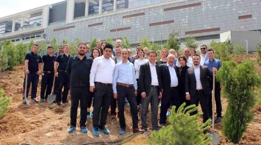 Başkent&rsquo;te AVM &ccedil;alışanlarından ağa&ccedil; dikim etkinliği