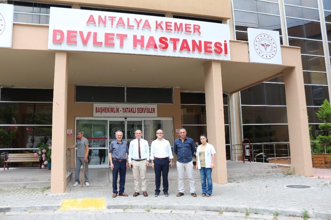 Hortumun b&uuml;y&uuml;k zarar verdiği Kemer Devlet Hastanesi yenilendi.