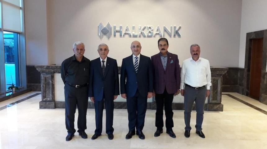 Evren&rsquo;den Halk Bankası Genel M&uuml;d&uuml;r&uuml; Arslan&rsquo;a ziyaret