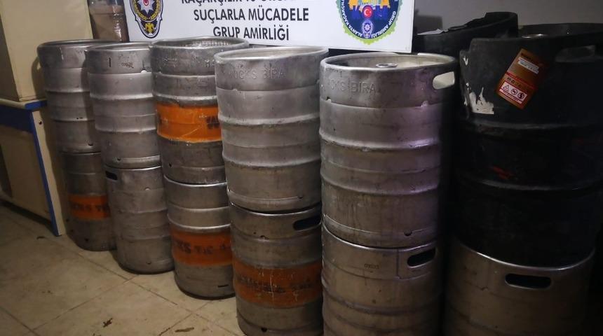 Alanya&rsquo;da bin 100 litre ka&ccedil;ak i&ccedil;ki ele ge&ccedil;irildi