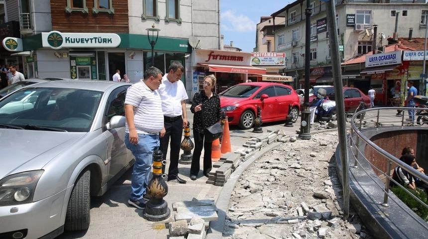 Havuz &ccedil;evresinde d&uuml;zenleme &ccedil;alışması