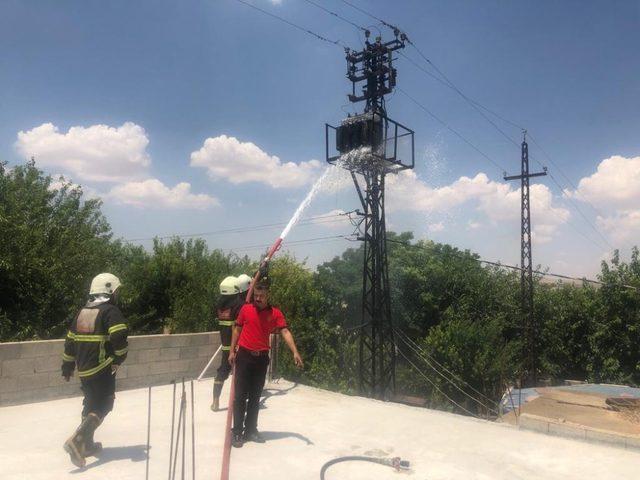 Şanlıurfa’da trafo yangını