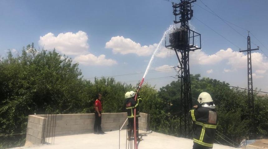 Şanlıurfa’da trafo yangını