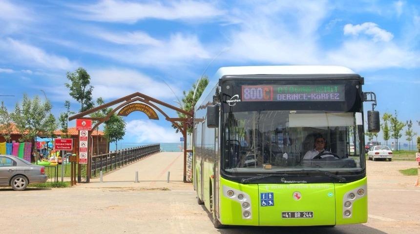 Kocaeli&rsquo;de plajlara otob&uuml;s seferleri başladı