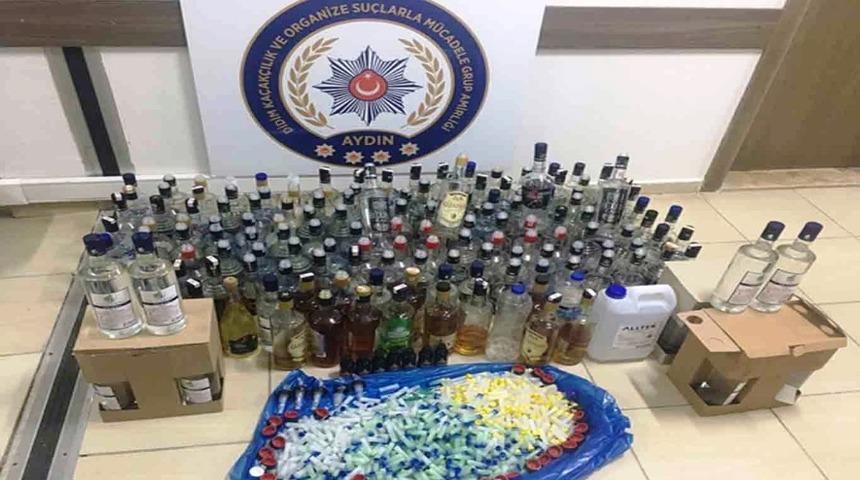 Aydın&rsquo;da otele ka&ccedil;ak i&ccedil;ki operasyonu; 5 g&ouml;zaltı