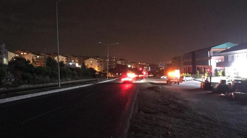 Kuşadası&rsquo;nda motosiklet domuza &ccedil;arptı, 1 yaralı