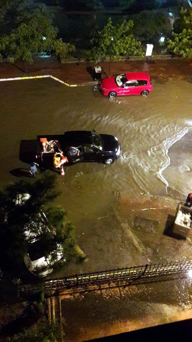 Zonguldak'ta gece yağmur etkili oldu