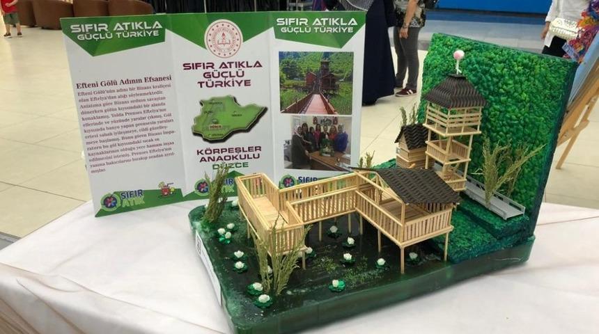 K&ouml;rpeşler Anaokulu D&uuml;zce&rsquo;yi temsil etti