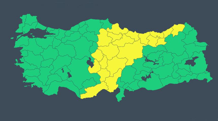 Meteoroloji'den son dakika hava durumu uyarısı (Sarı alarm verildi)