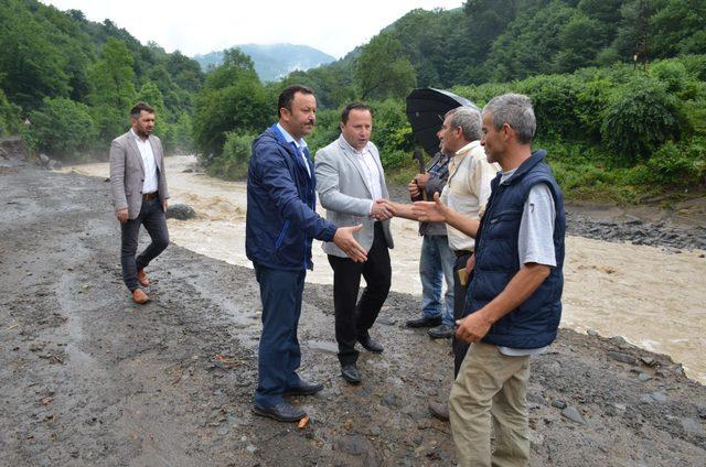 Samsun'da sağanak sel ve heyelana yol açtı