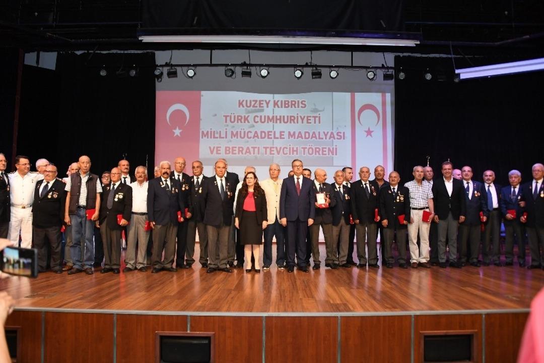 Kıbrıs Gazileri, Milli M&uuml;cadele Madalyası ve Beratı ile onurlandırıldı