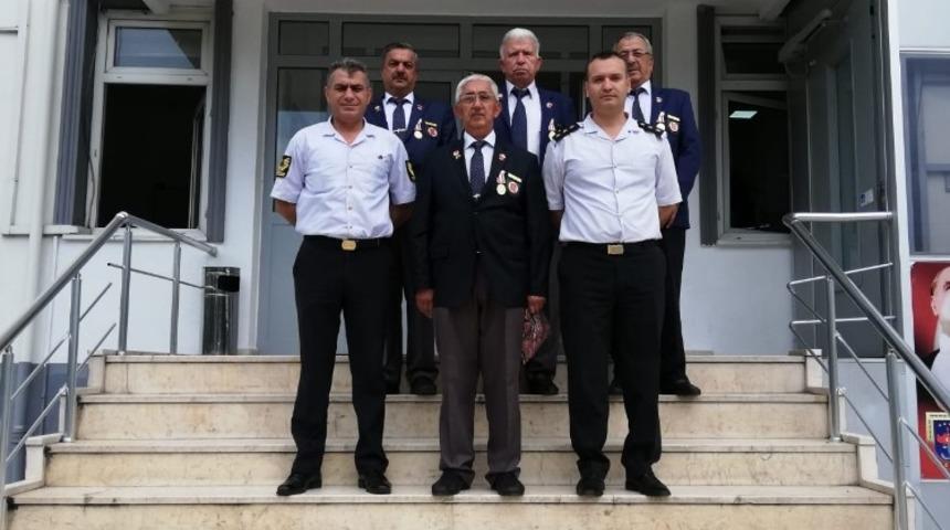 Devrekli gazilerden Y&uuml;zbaşı Koparan&rsquo;a veda ziyareti