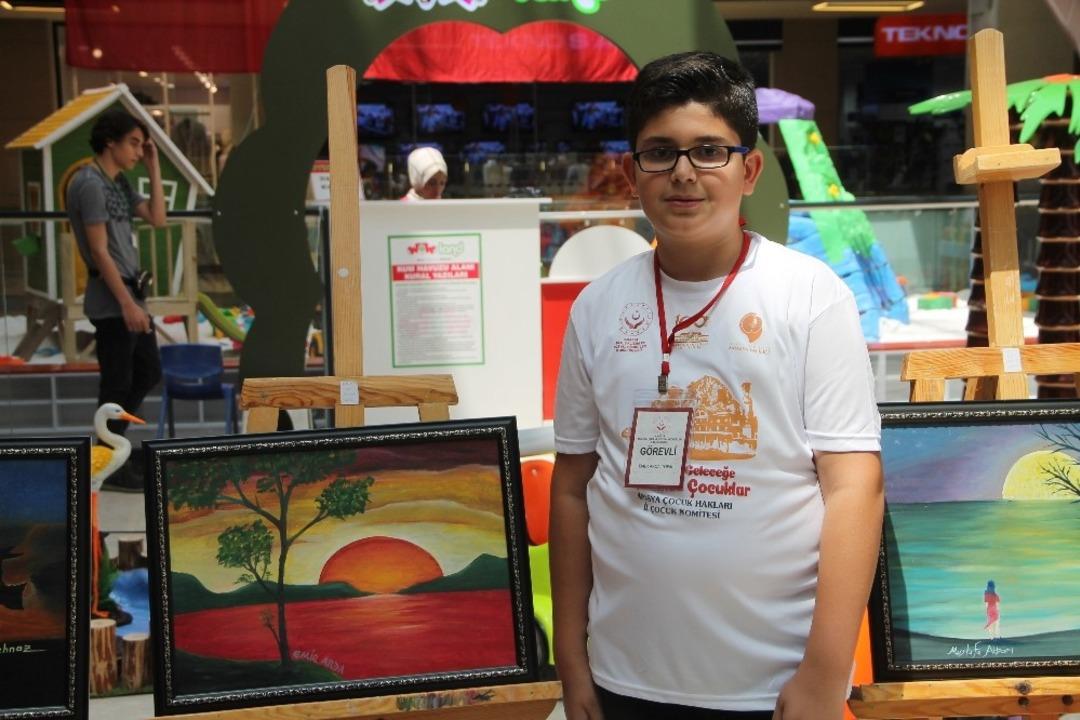 100. yıl anısına Yağlı Boya Resim Sergisi d&uuml;zenlendi