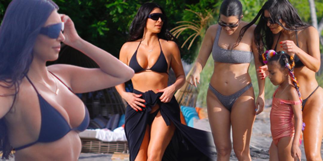 Kardashian ailesi tatilde! Kim'in sadeliği şaşırttı