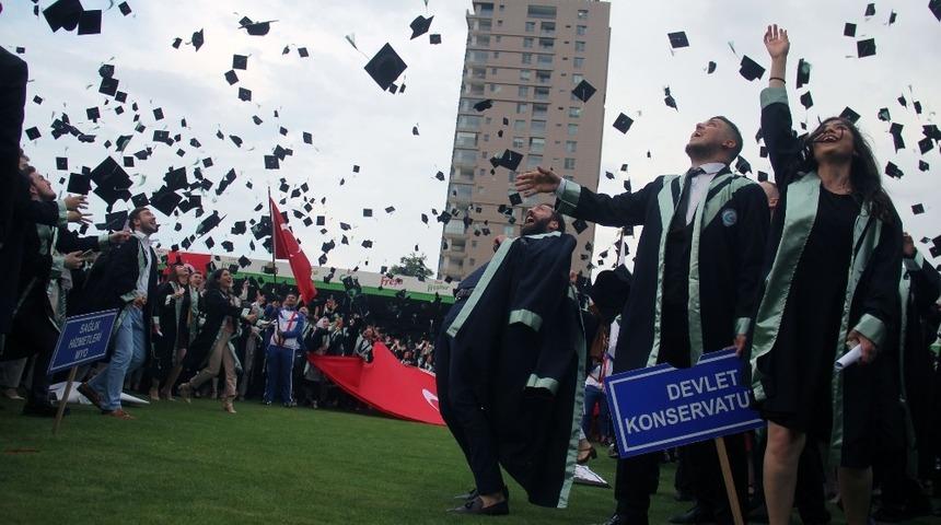 Giresun &Uuml;niversitesi&rsquo;nde mezuniyet coşkusu