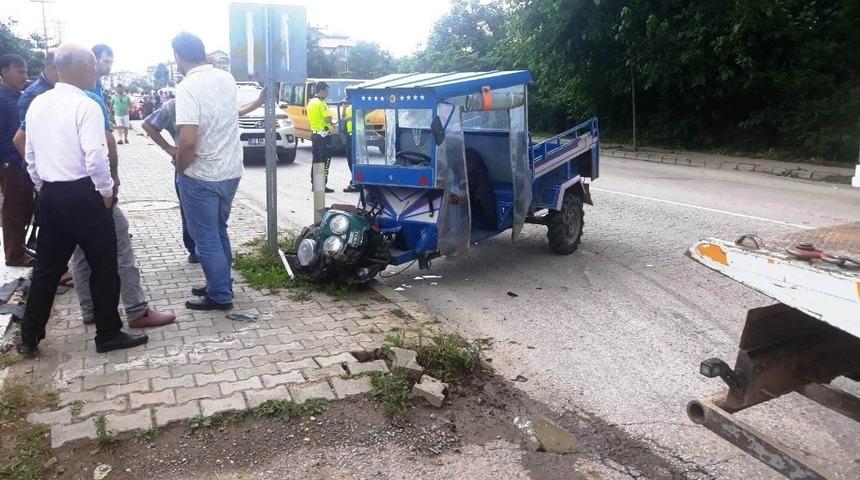 Fatsa&rsquo;da patpat kazası: 2 yaralı