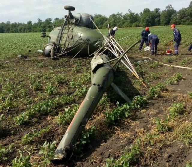 Rusya’da helikopter düştü, pilot öldü