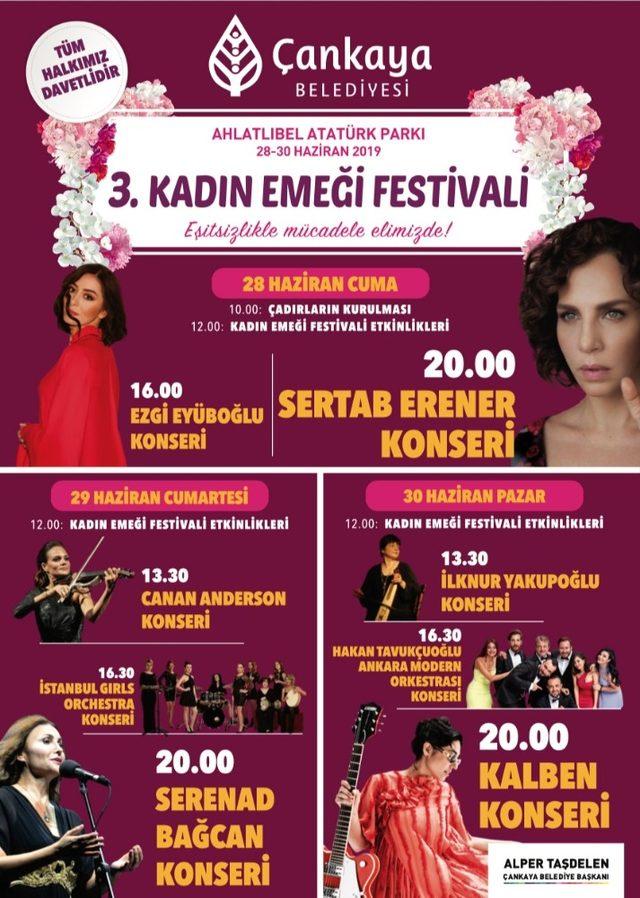 Kadın Emeği Festivali Sertab Erener konseriyle başlıyor