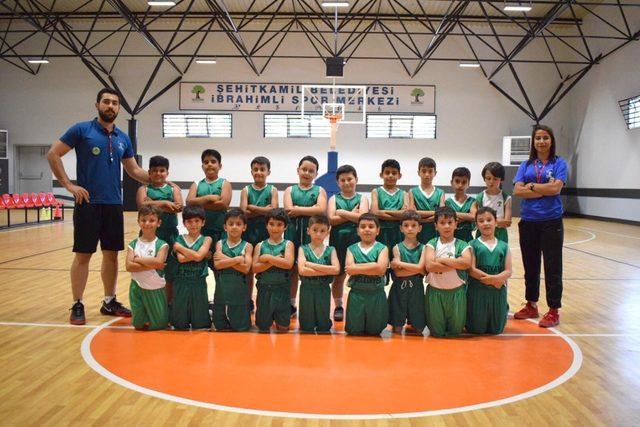 Çocuklardan basketbola büyük ilgi