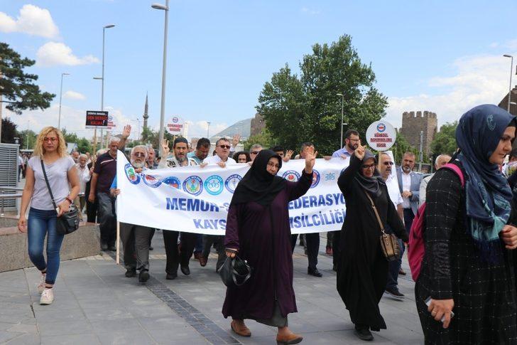 Memur-Sen Kayseri Şubesi Mursi İçin Yürüdü G2
