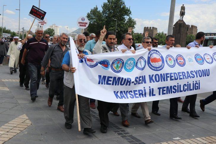 Memur-Sen Kayseri Şubesi Mursi İçin Yürüdü G3
