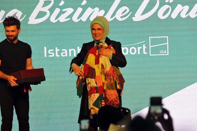Emine Erdoğan: İlk kez bir inşaat sahasında, bir sanat atölyesi kuruldu